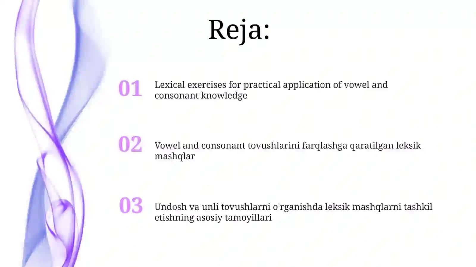 Leksik mashiqlar 2