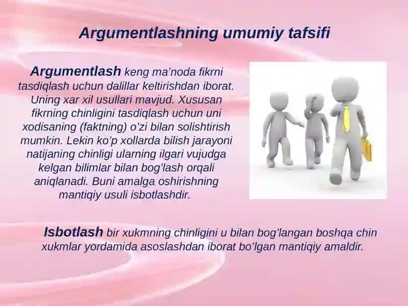 Argumentlash nazariyasining mantiqiy asoslari 2