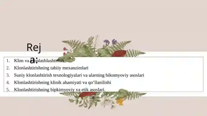 Klonlar, klonlashtirish va ularning klinikahamiyati 2