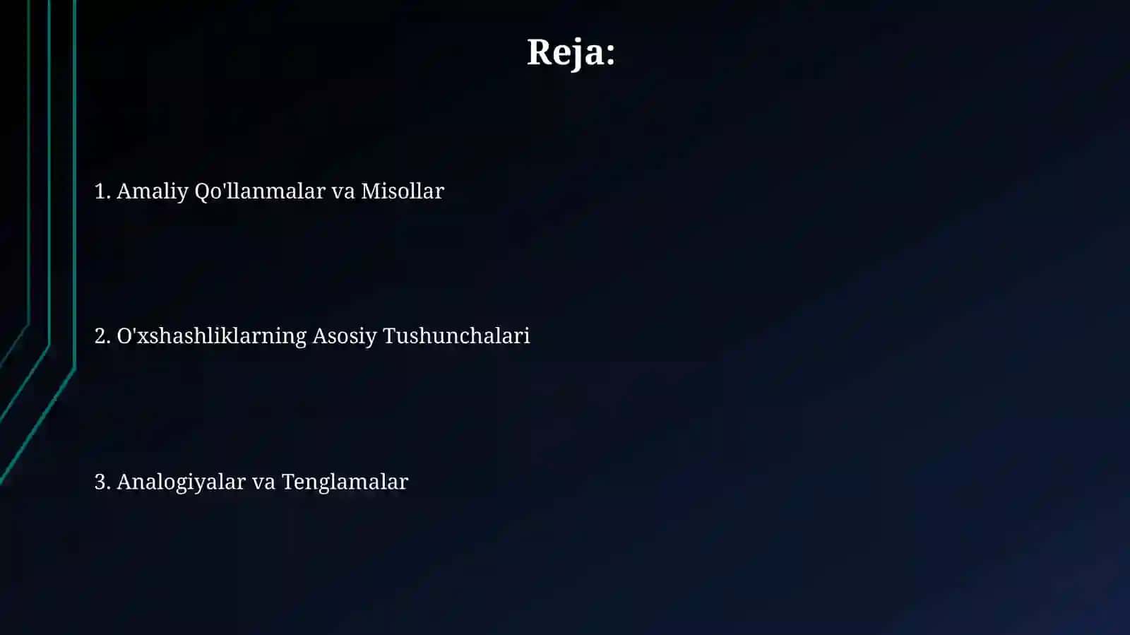 Massa almashuvining issiqlik almashuvi bilan o'xshashligi 2