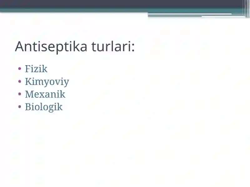 Antiseptika turlari 2