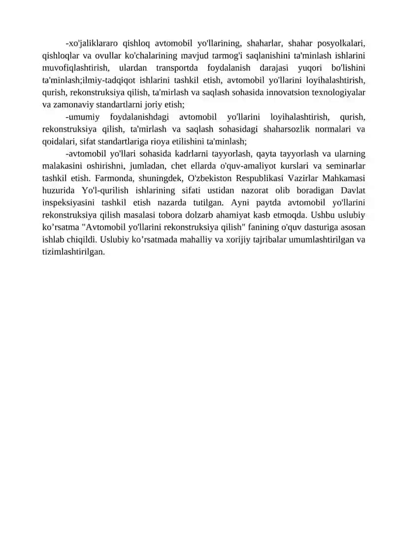 Avtomobil yo‘llari 2