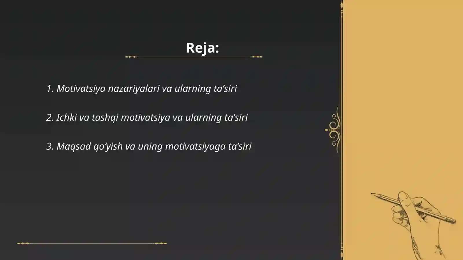 Motivatsiya va taʼsir 2