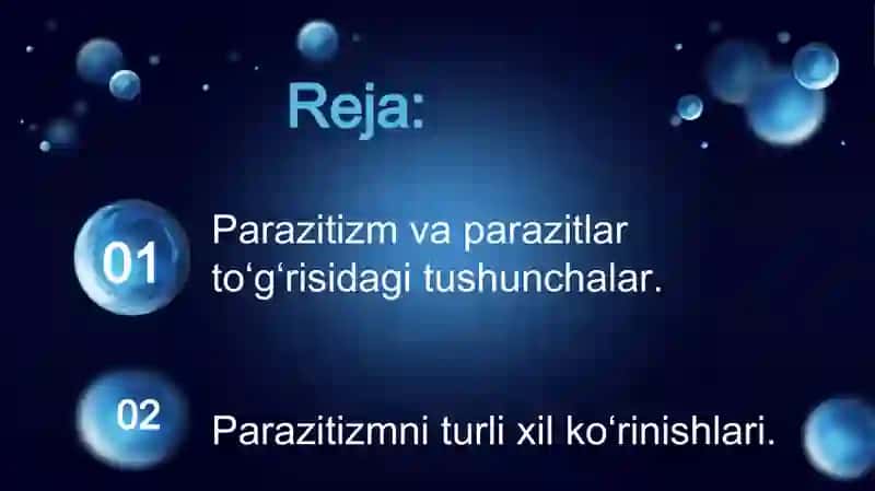 Parazitizm va parazitlar 2