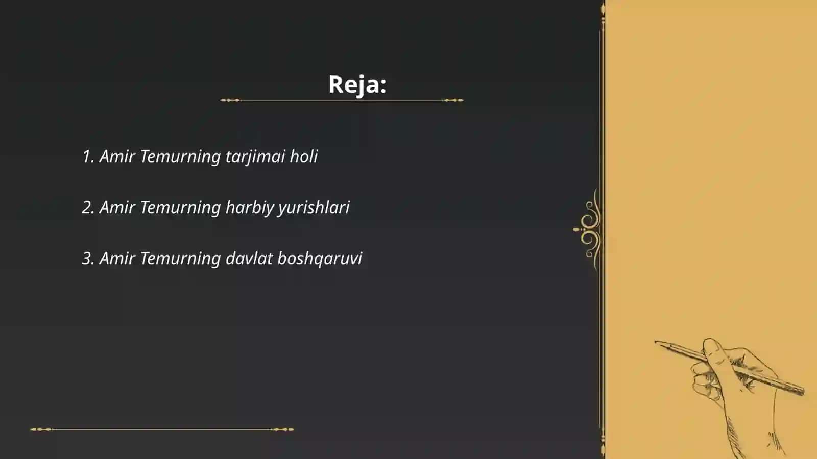 Amir Temurning tarjimai holi 2