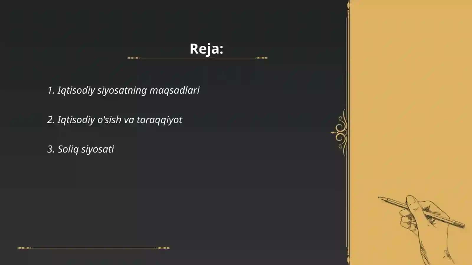 Iqtisodiy siyosat asoslari va tarkibi 2