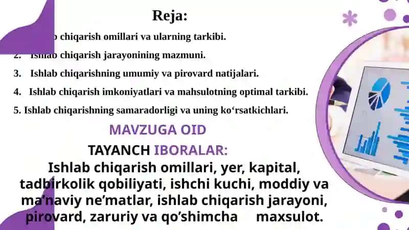 Ishlabchiqarish Jarayoni va Uning Natijalari 2