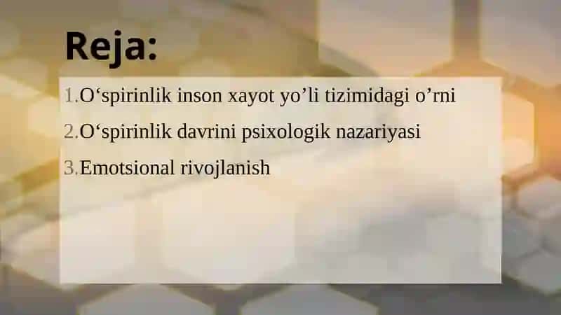 O‘spirinlik davri 2