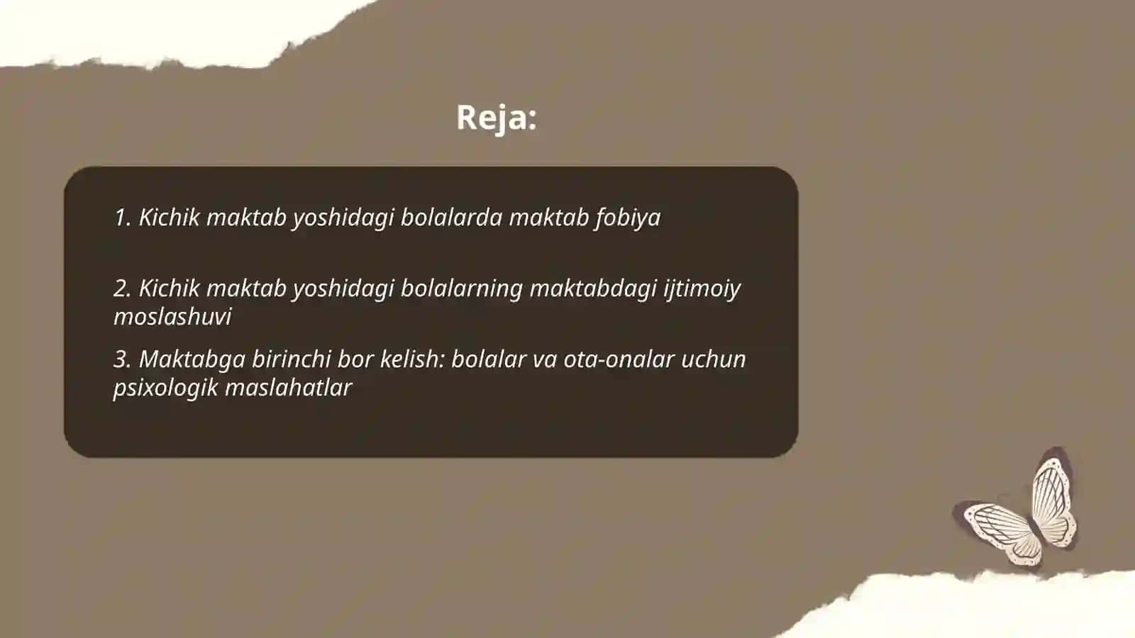 Kichik maktab yoshidagi bolaning maktabga moslashishi muammosi 2