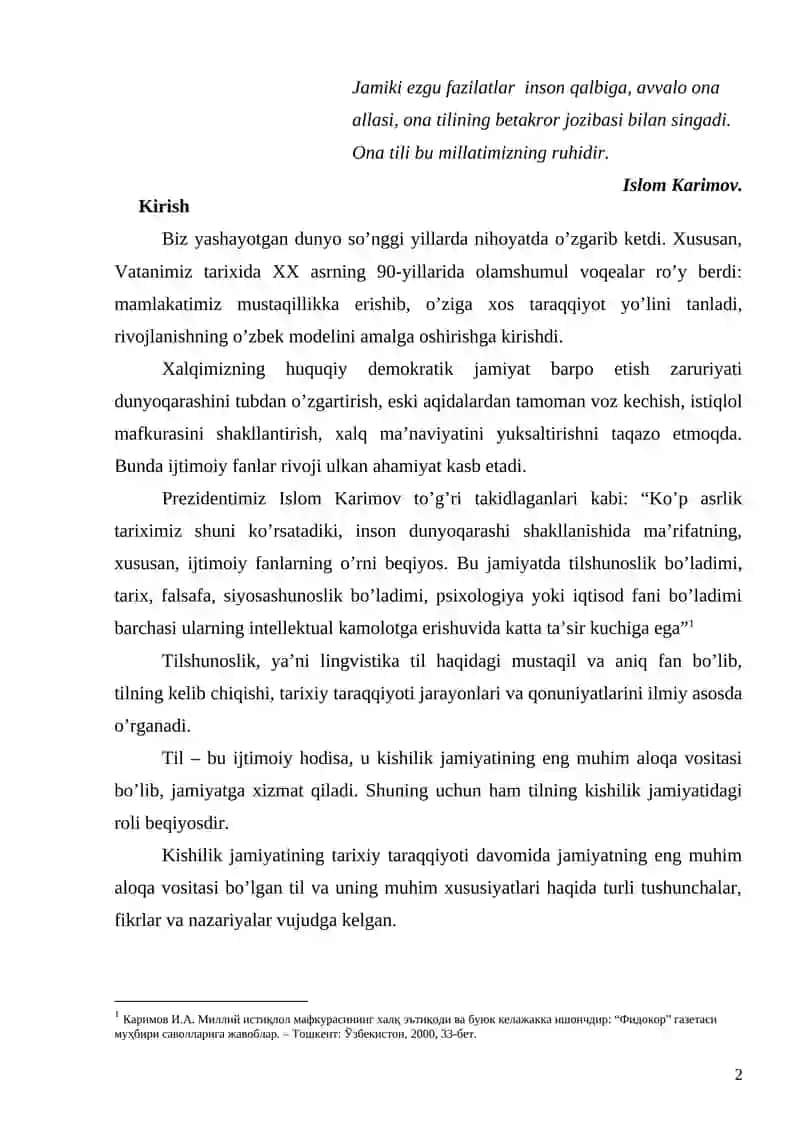Alisher Navoiy asarlarida milliy qadriyatlarning o’rni 2