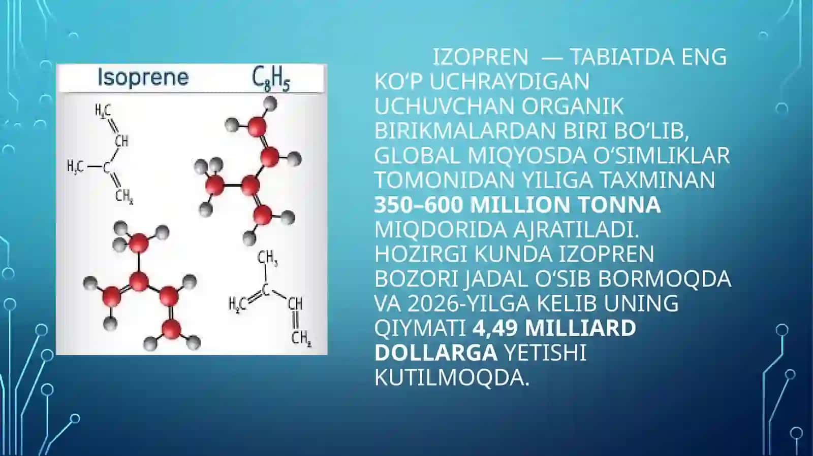 Izoprensintezi,uningtuzilishivaxossalari 2