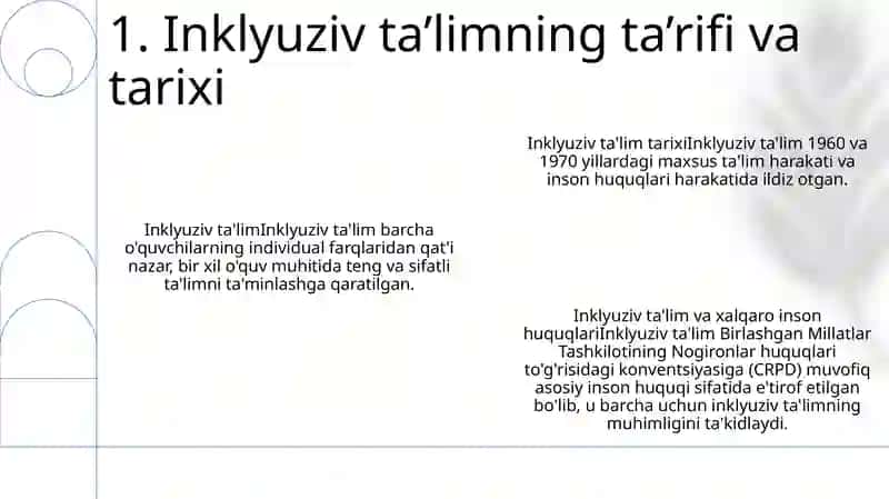 Inklyuziv Ta'lim Va Xalqaro Xuquqlari 2