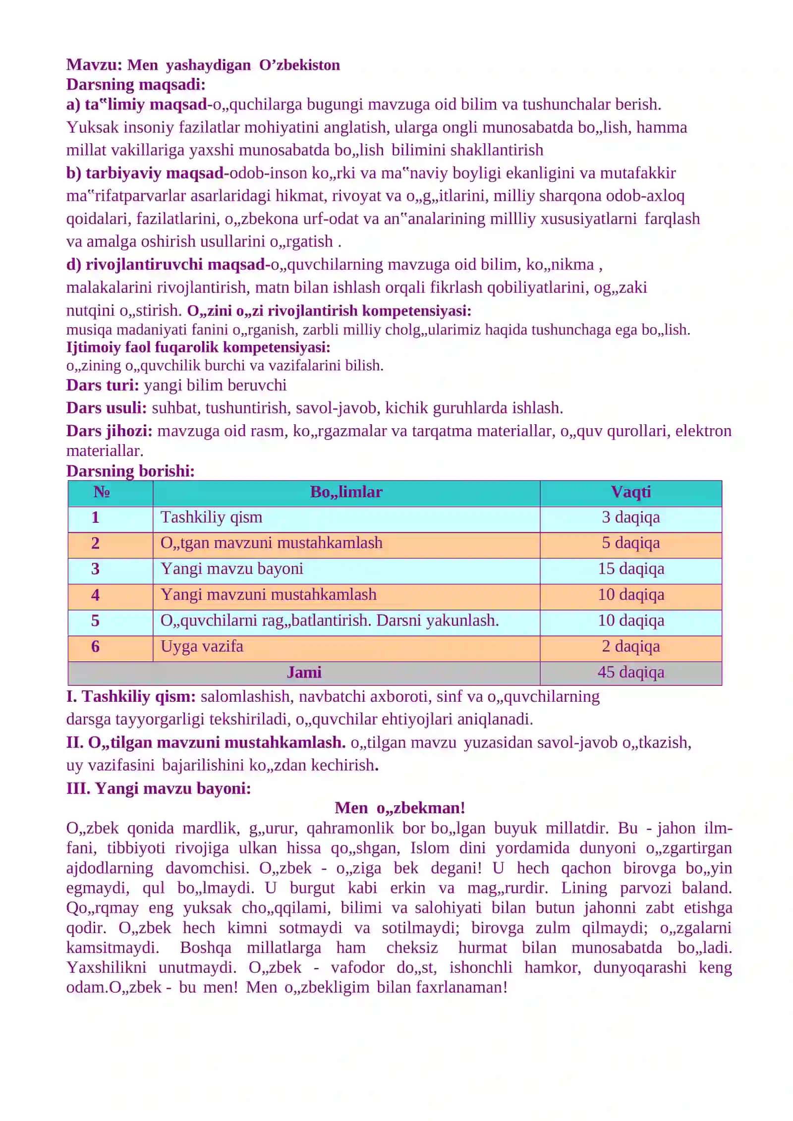 Men yashaydigan O’zbekiston 2