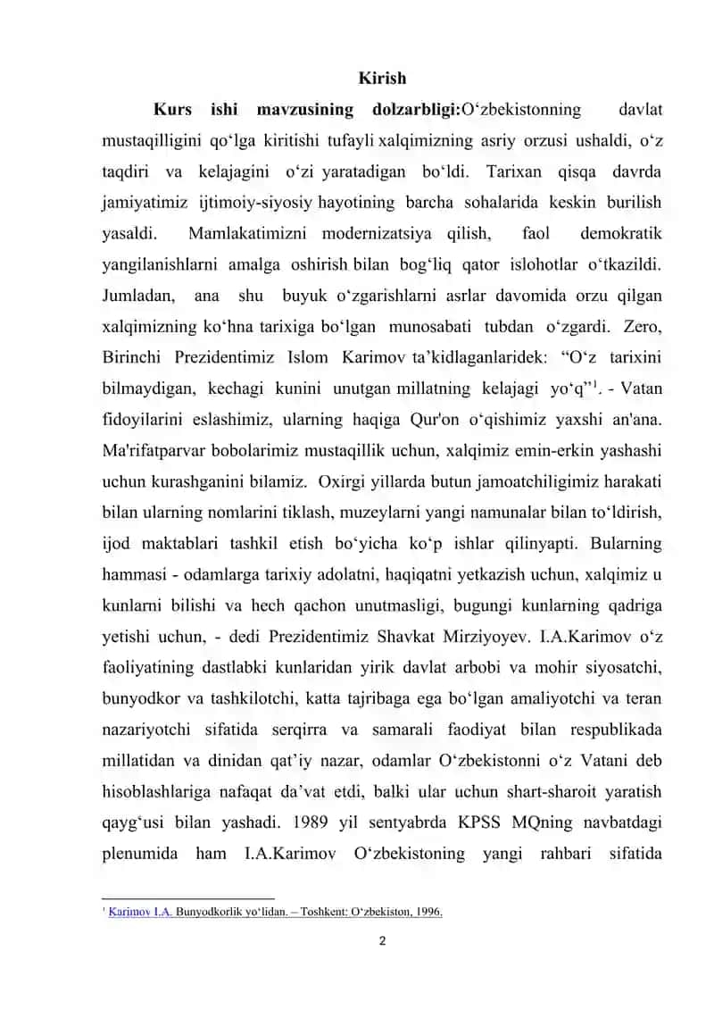 O‘zbekiston Davlat Suverenitetining E’lon Qilinishi 2