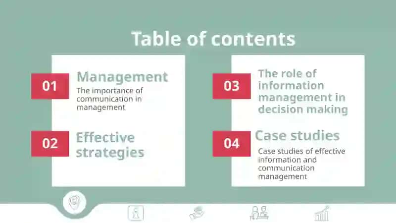 Information and communication in Management 2