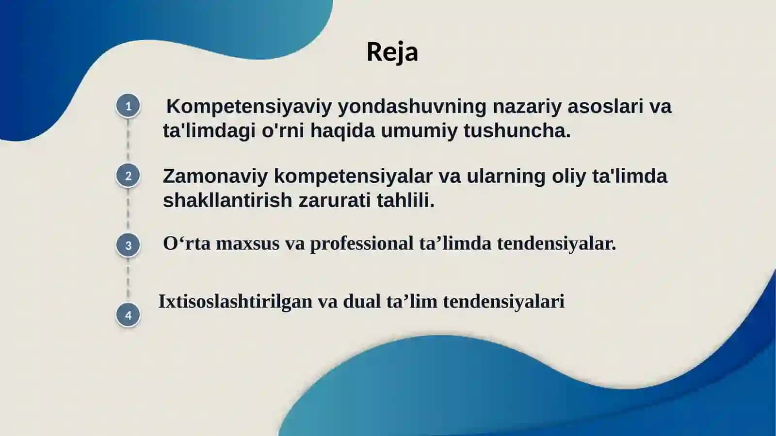 Kompetensiyaga asoslangan ta'lim yo'ndashuvi 2