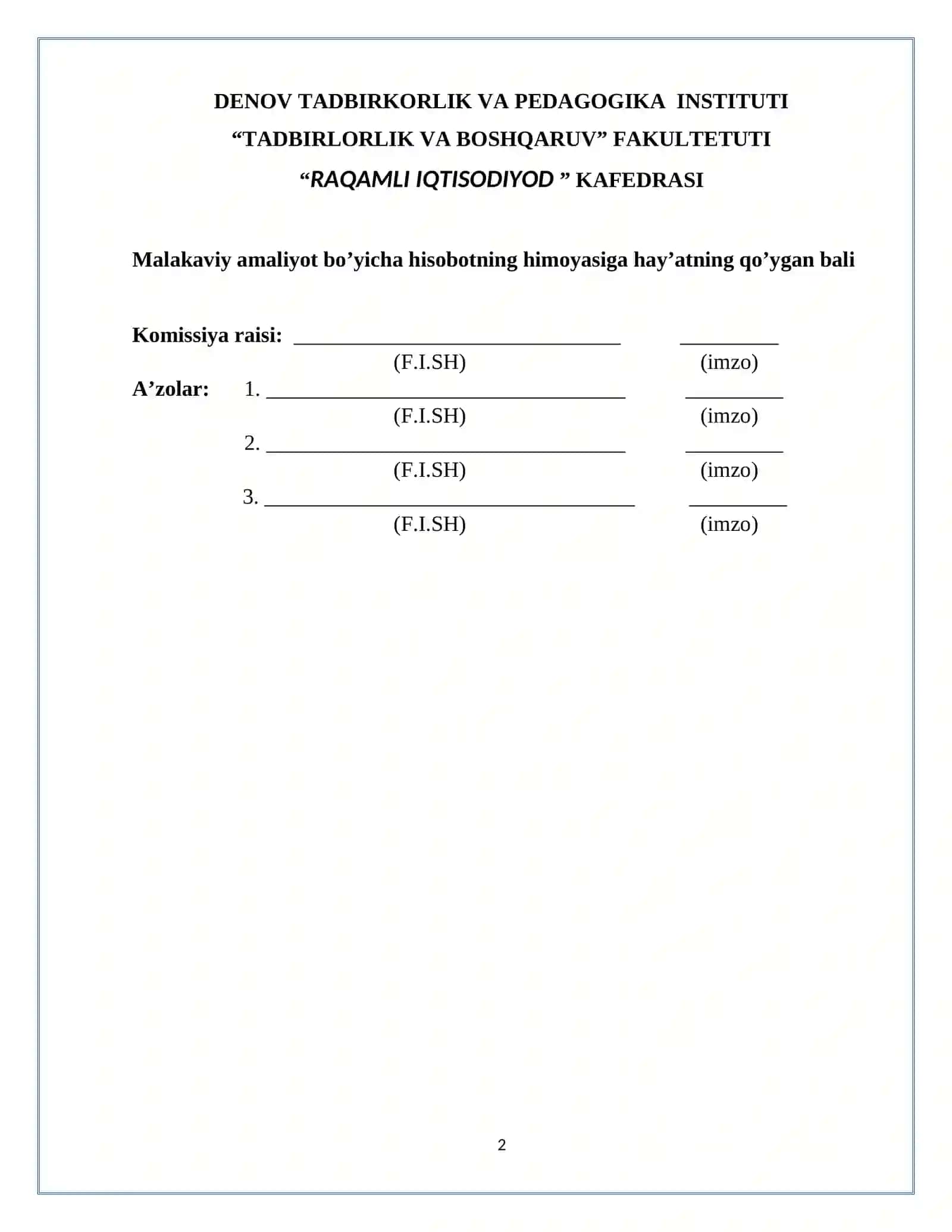Abgrobok hamda ATB "Agrobank" Sho‘rchi haqida HISOBOT 2