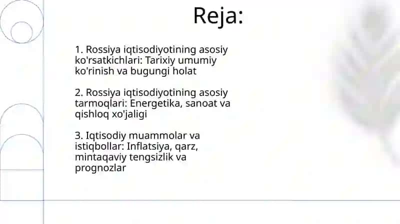 Rossiya iqtisodiy statistikalari 2