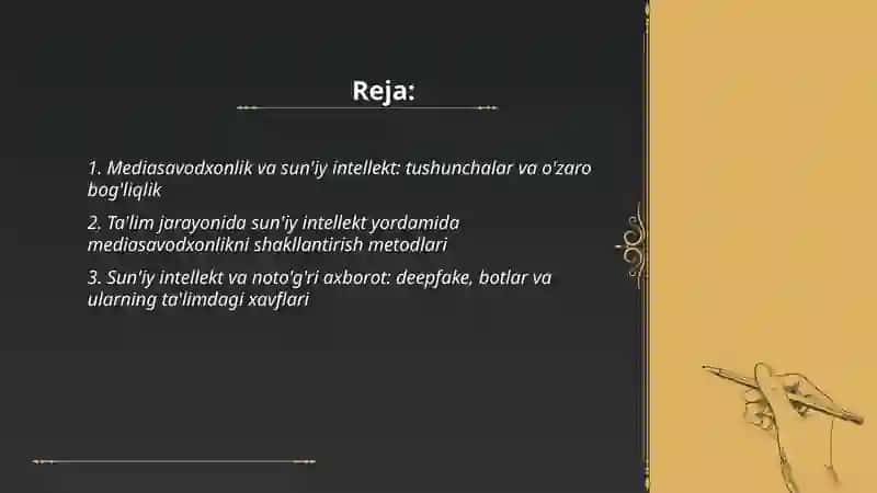 Mediasavodxonlikdan- Ta'limda sun'iy intellekt:muammo va istiqbollari 2