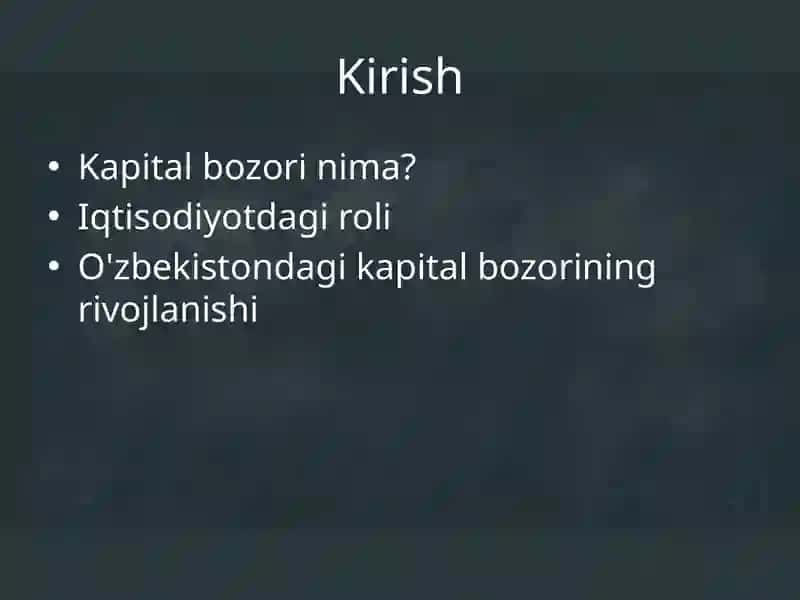 Kapital Bozori 2