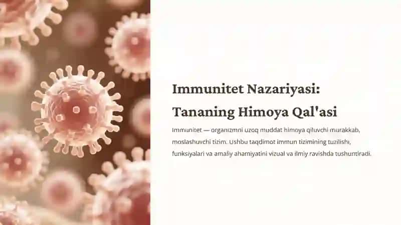 Immunitet Nazariyasi: Tananing Himoya Qal'asi 2