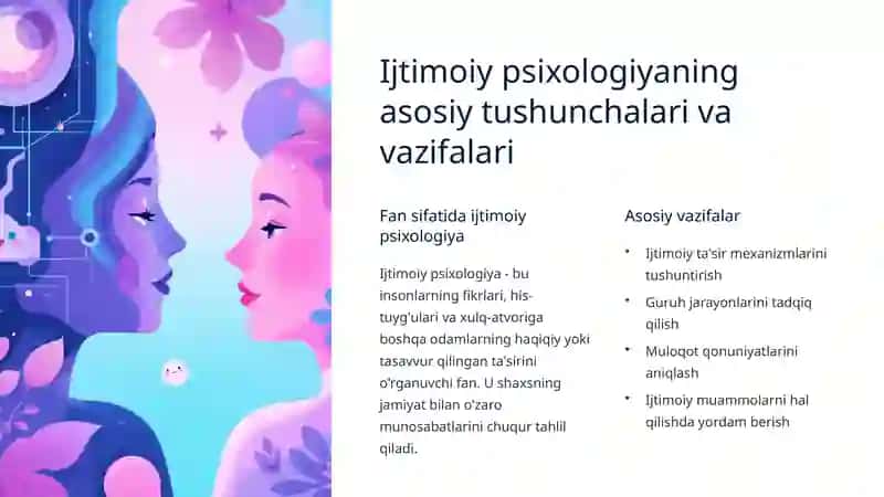 Ijtimoiy psixologiya: insonlararo munosabatlar ilmi 2