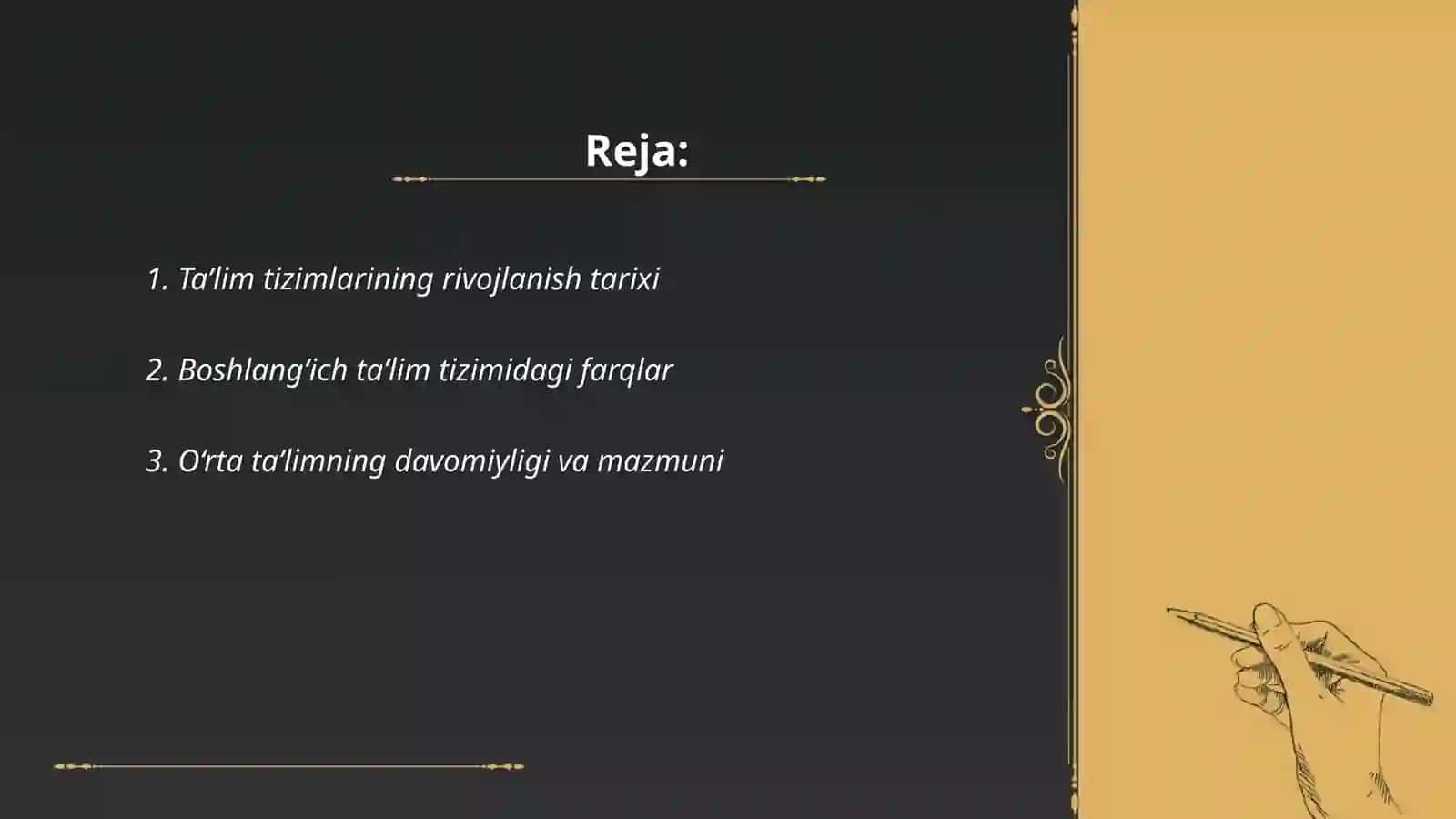 Taʼlim tizimlarining rivojlanish tarixi 2