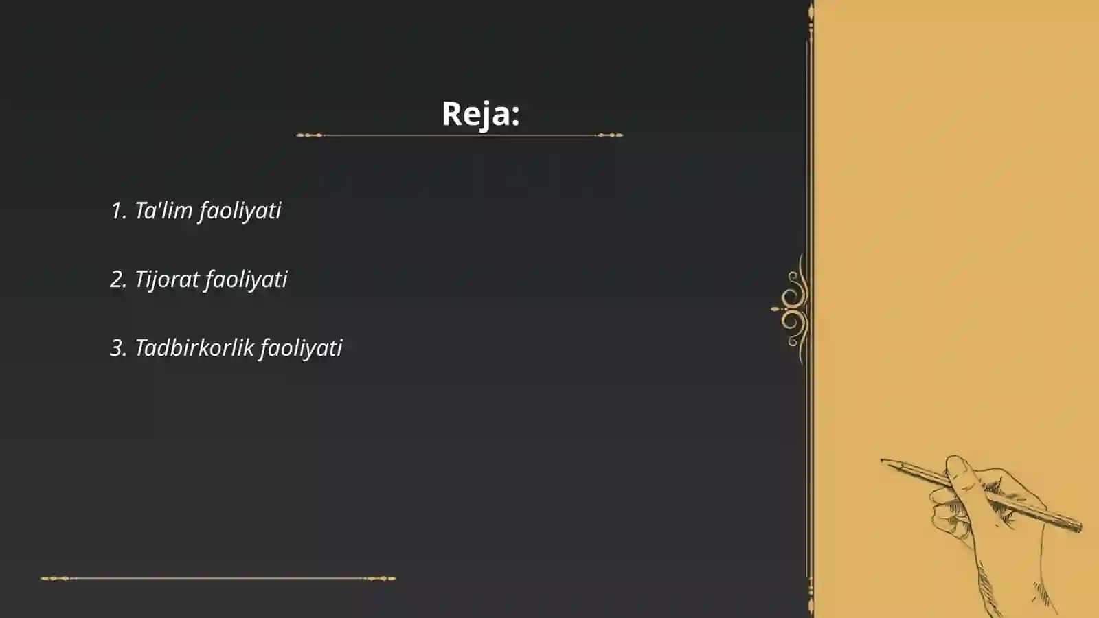 Ta'lim faoliyati 2