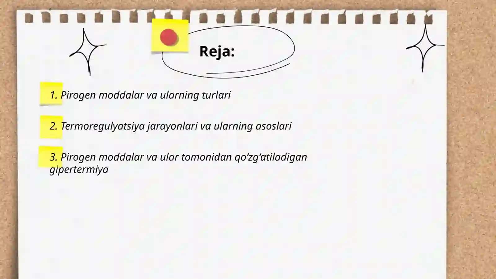 Pirogen moddalar termoregulyatsiya jarayonidagi ahamiyati 2