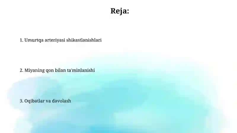 Umurtqa arteriyasi shikastlanishlari 2