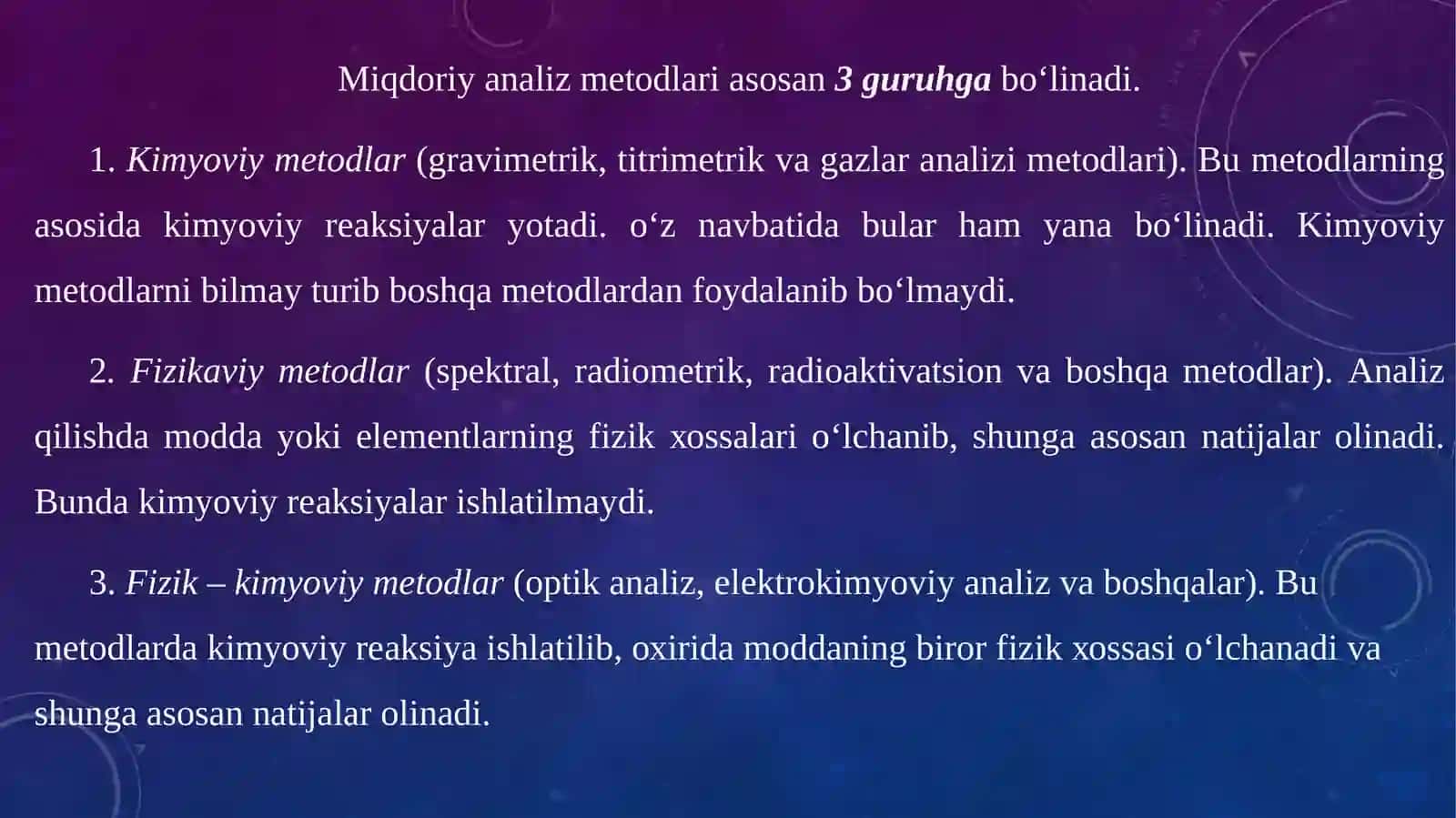 Gravimetrik analiz asosi va usullari 2