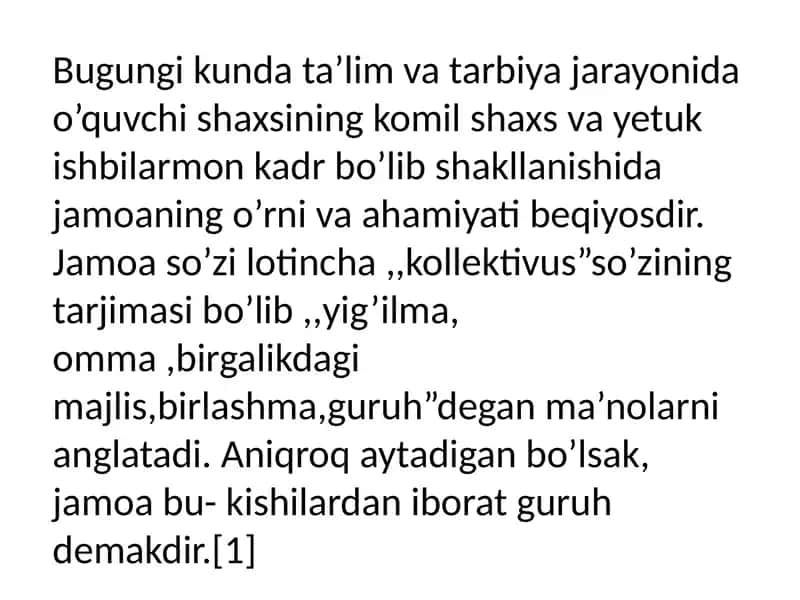 Jamoani shakllantirish yoʻllari 2