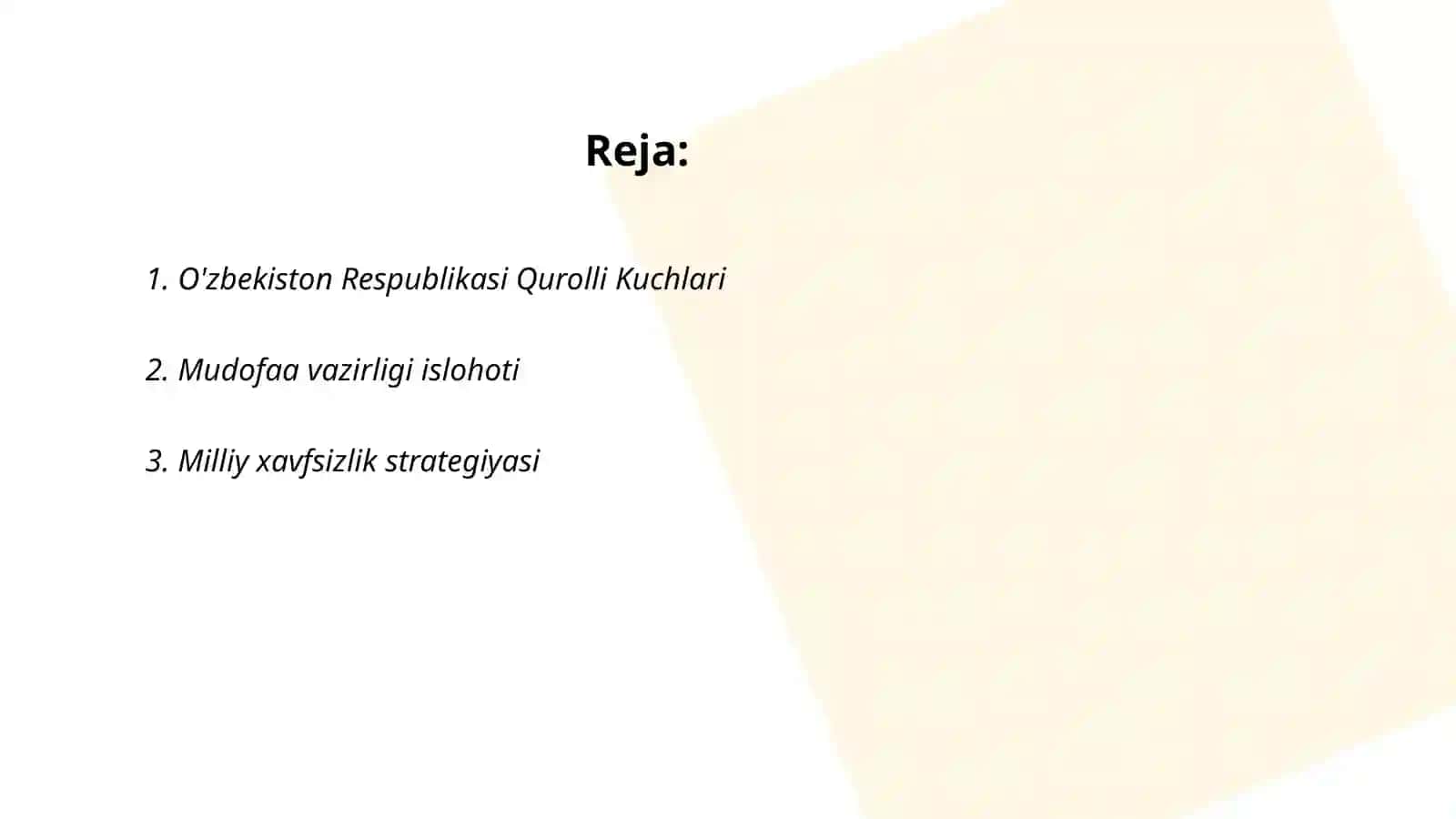 O'zbekiston Respublikasi Mudofaa qobiliyati 2