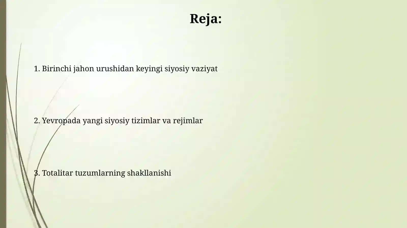 Jahon urushlar oralig‘idagisiyosiyhayot 2