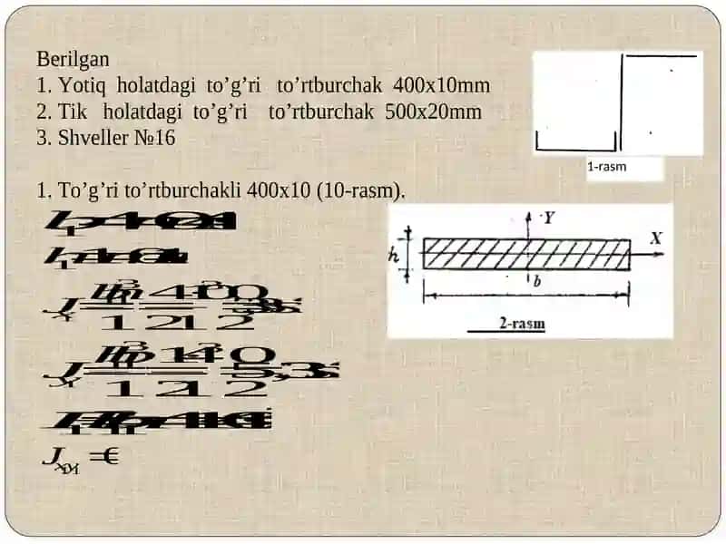 TEKIS KESIM YUZALARINING GEОMETRIKХАRАKTERISTIKАLАRI 2