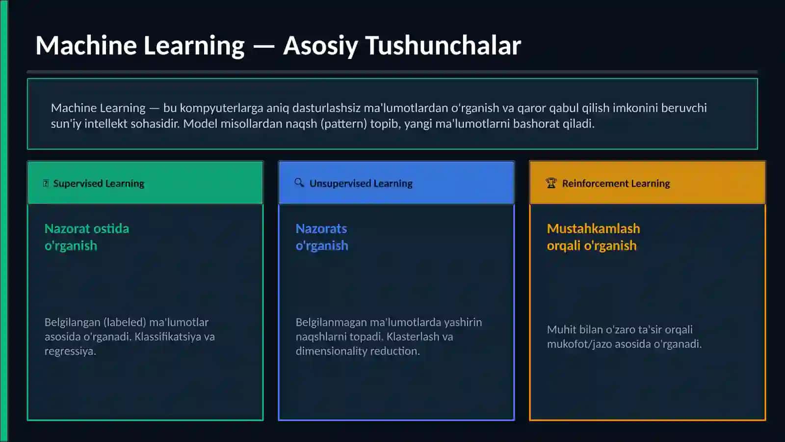 Machine Learning 2