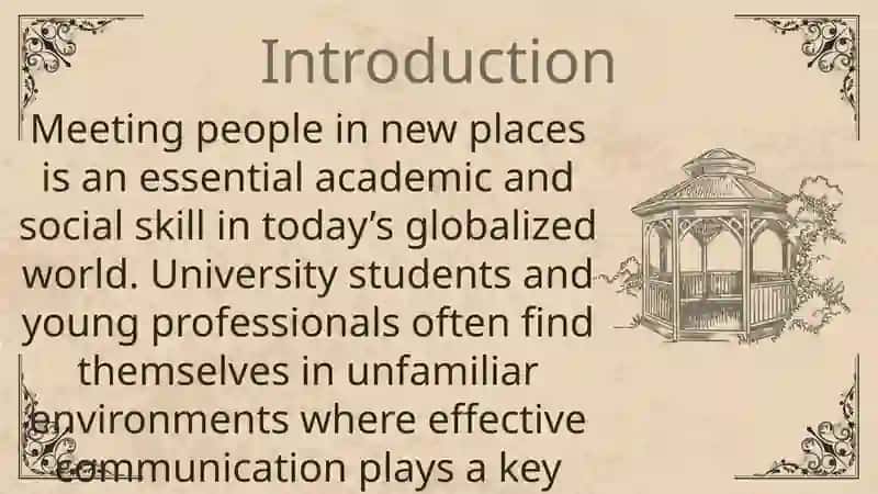 Meeting people in new places 2