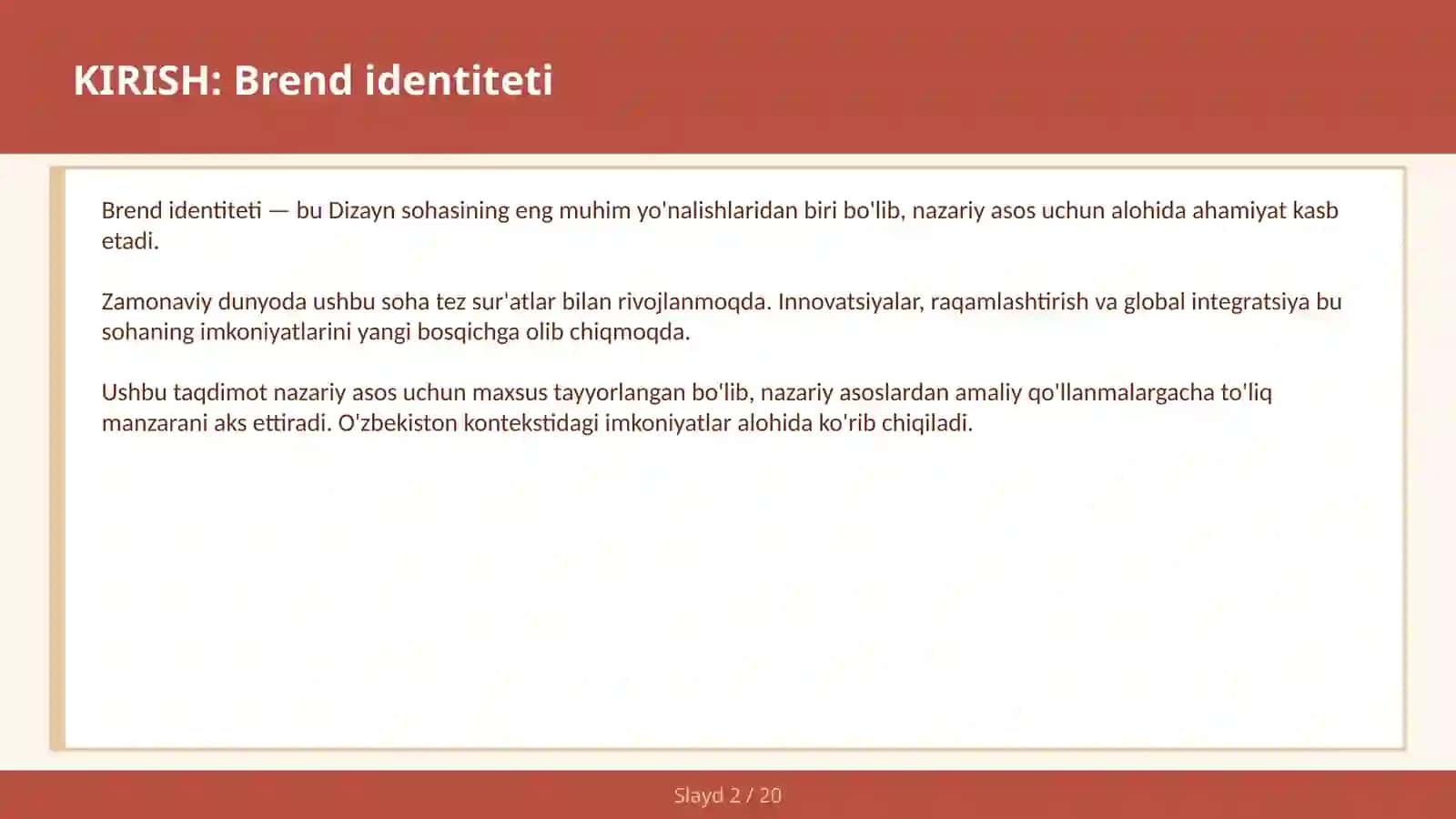 Brend identiteti 2