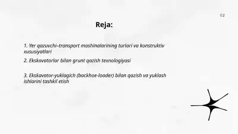 Yer qazuvchi–transport mashinalari bilan grunt qazish 2