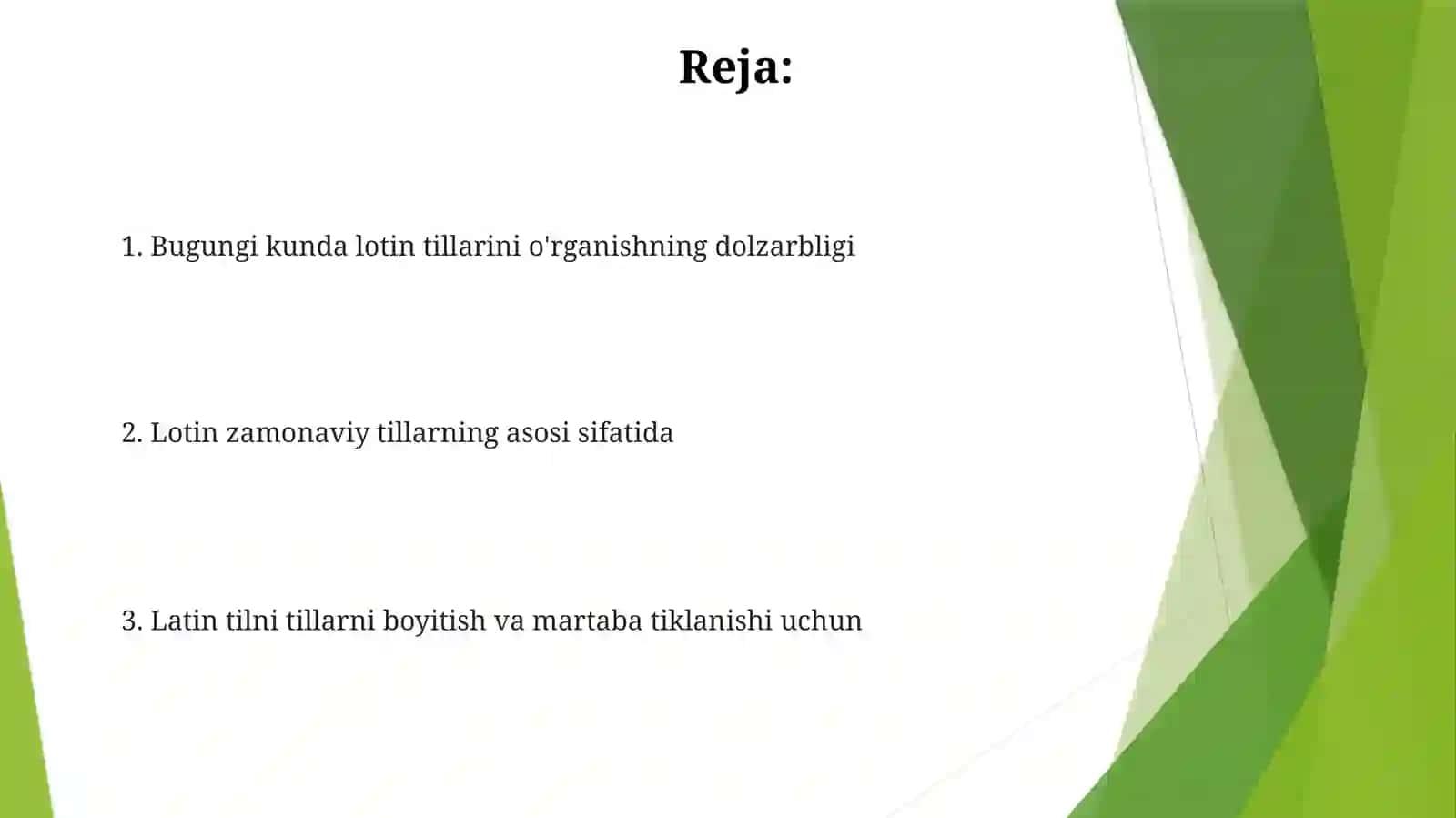 Zamonaviy Tillarda Lotinshunoslik 2