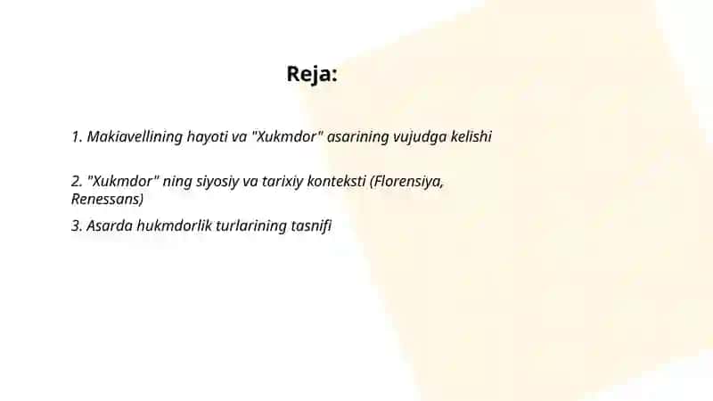Makiavellining "Xukmdor" asari 2