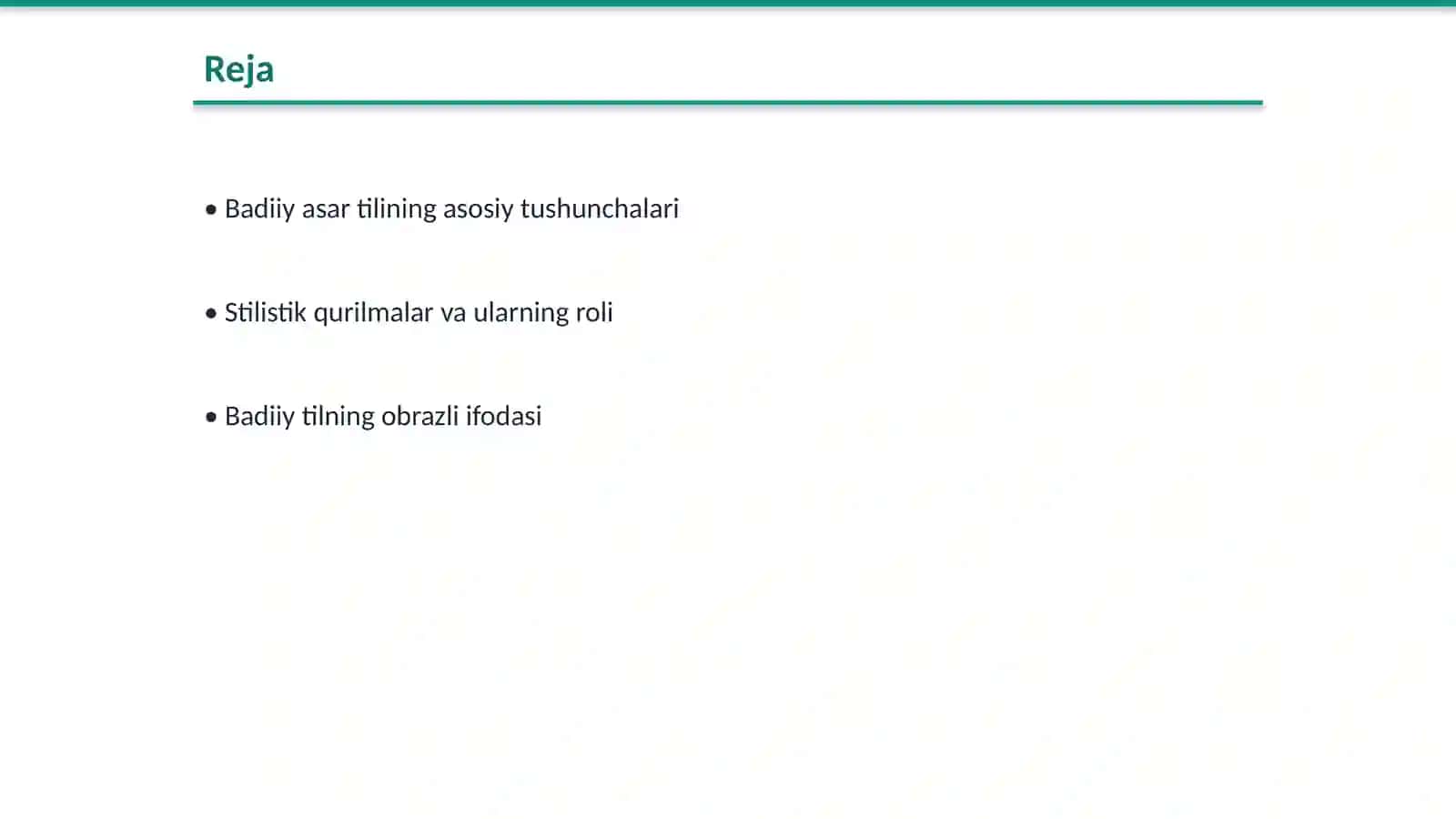 Badiiy asar tilining stilistik xususiyatlari 2