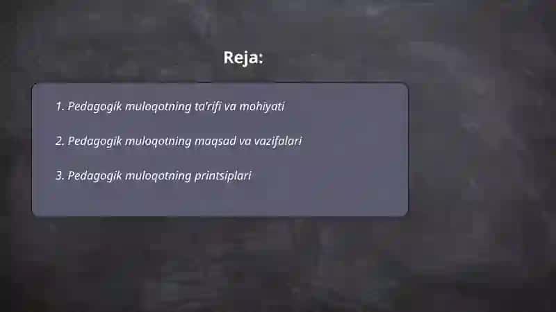 Pedagogik muloqot 2