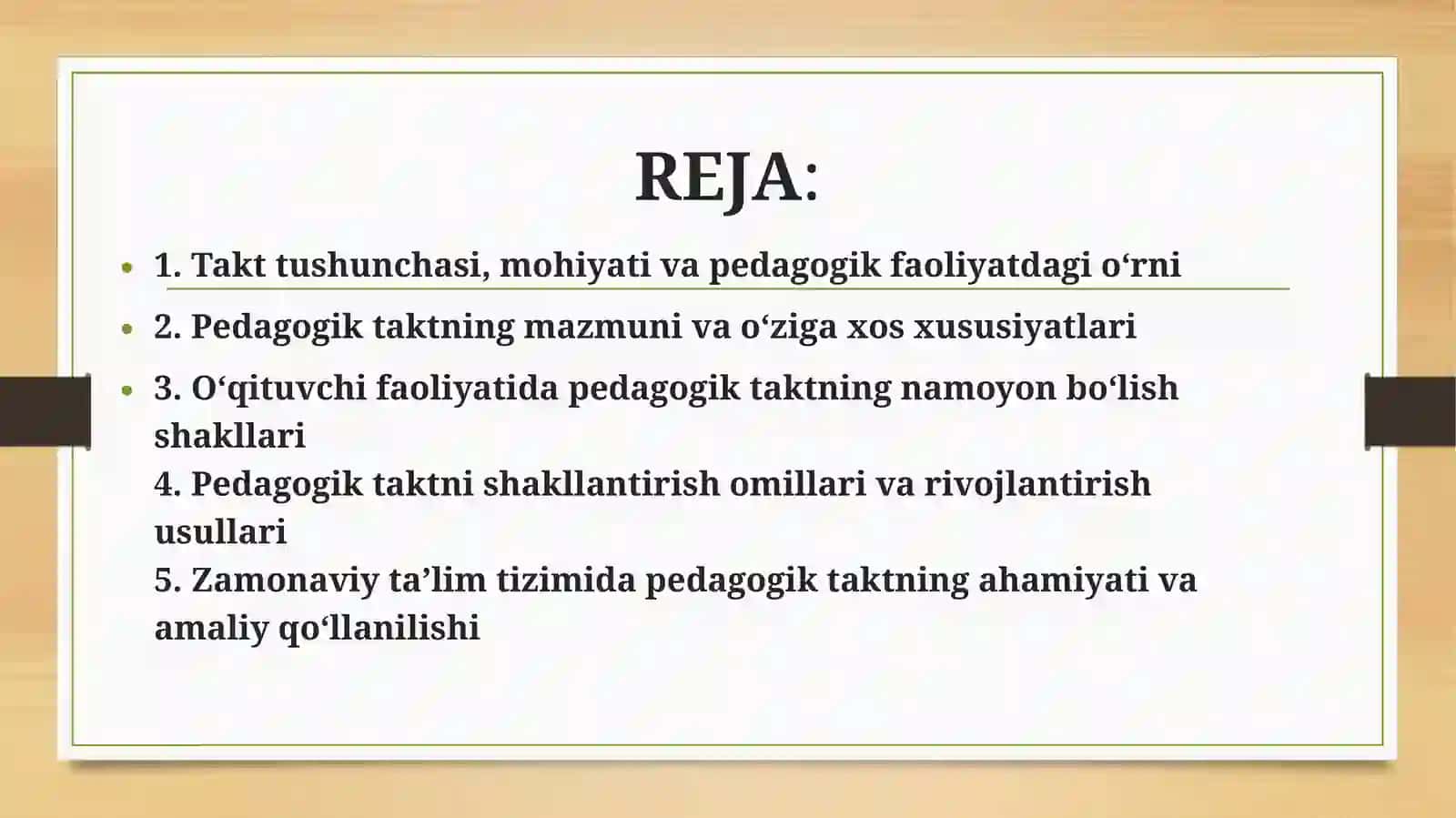 Takt va pedagogik takt haqida tushuncha 2