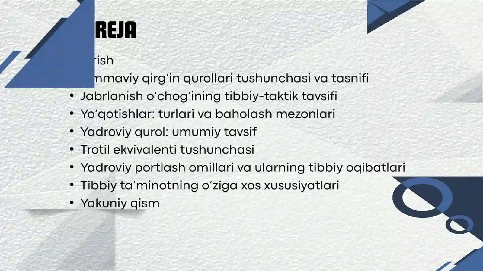 Ommaviy qirg‘in qurollari tushunchasi va tasnifi 2