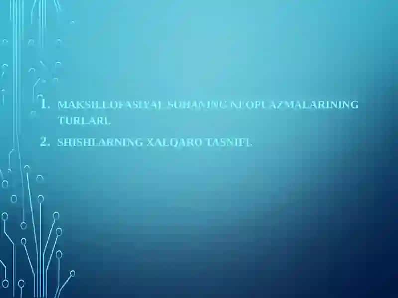 Maksillofasiyal jarrohlik 2