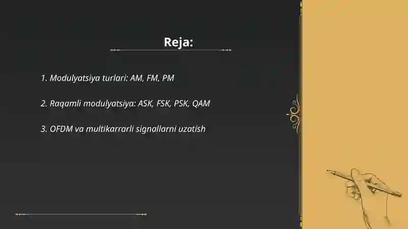 Yuqori chastotali signallarni uzatish usullari 2