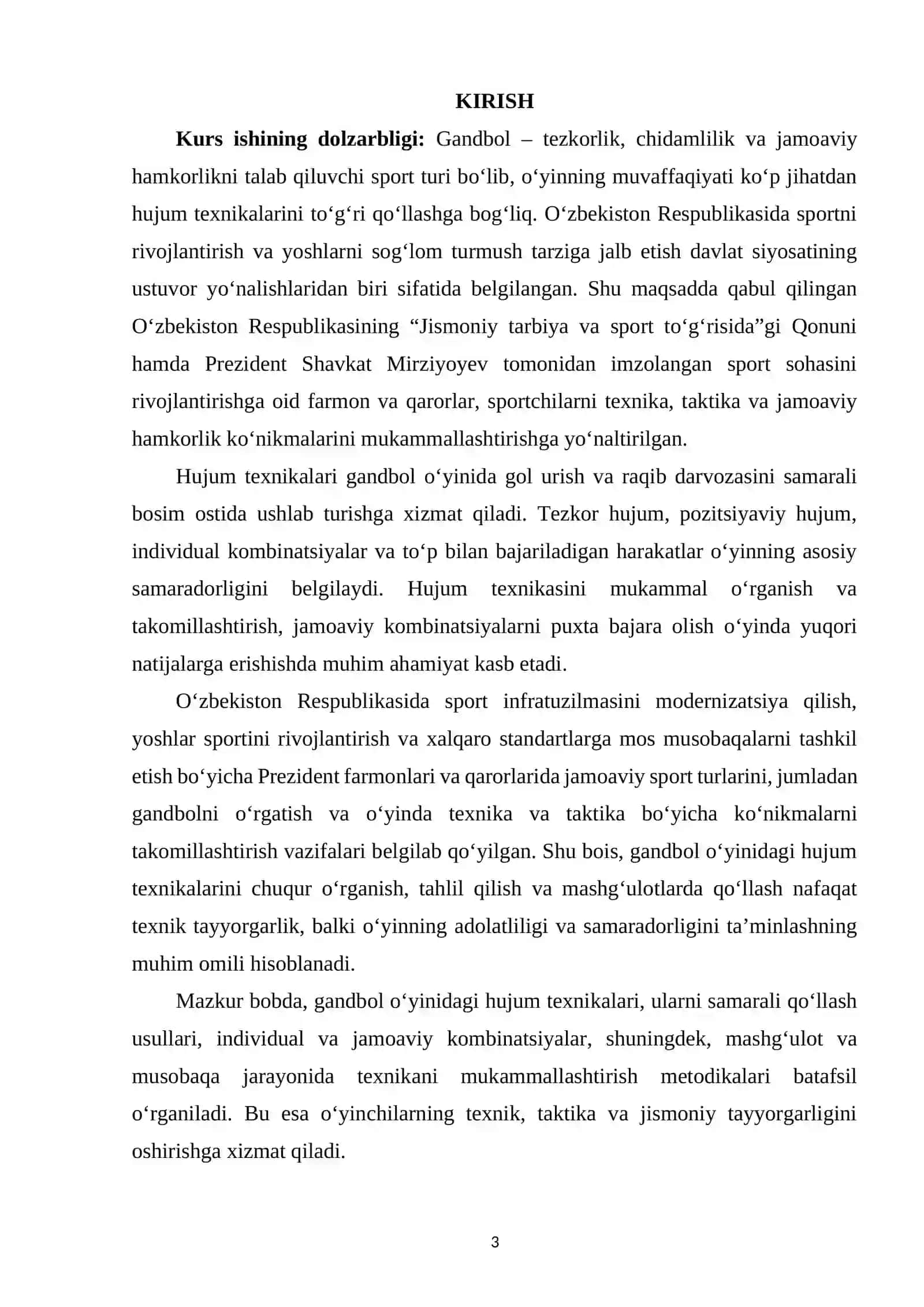 Gandbol o‘yinidagi hujum texnikalari 2