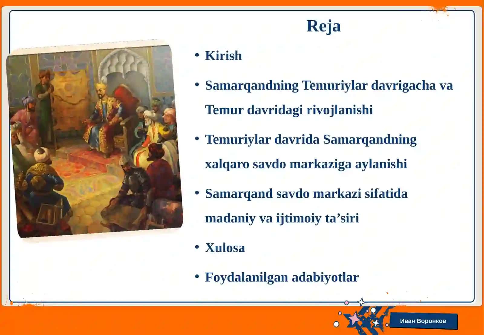 Temuriylar davlatida Samarqand – jahon savdo markazi 2