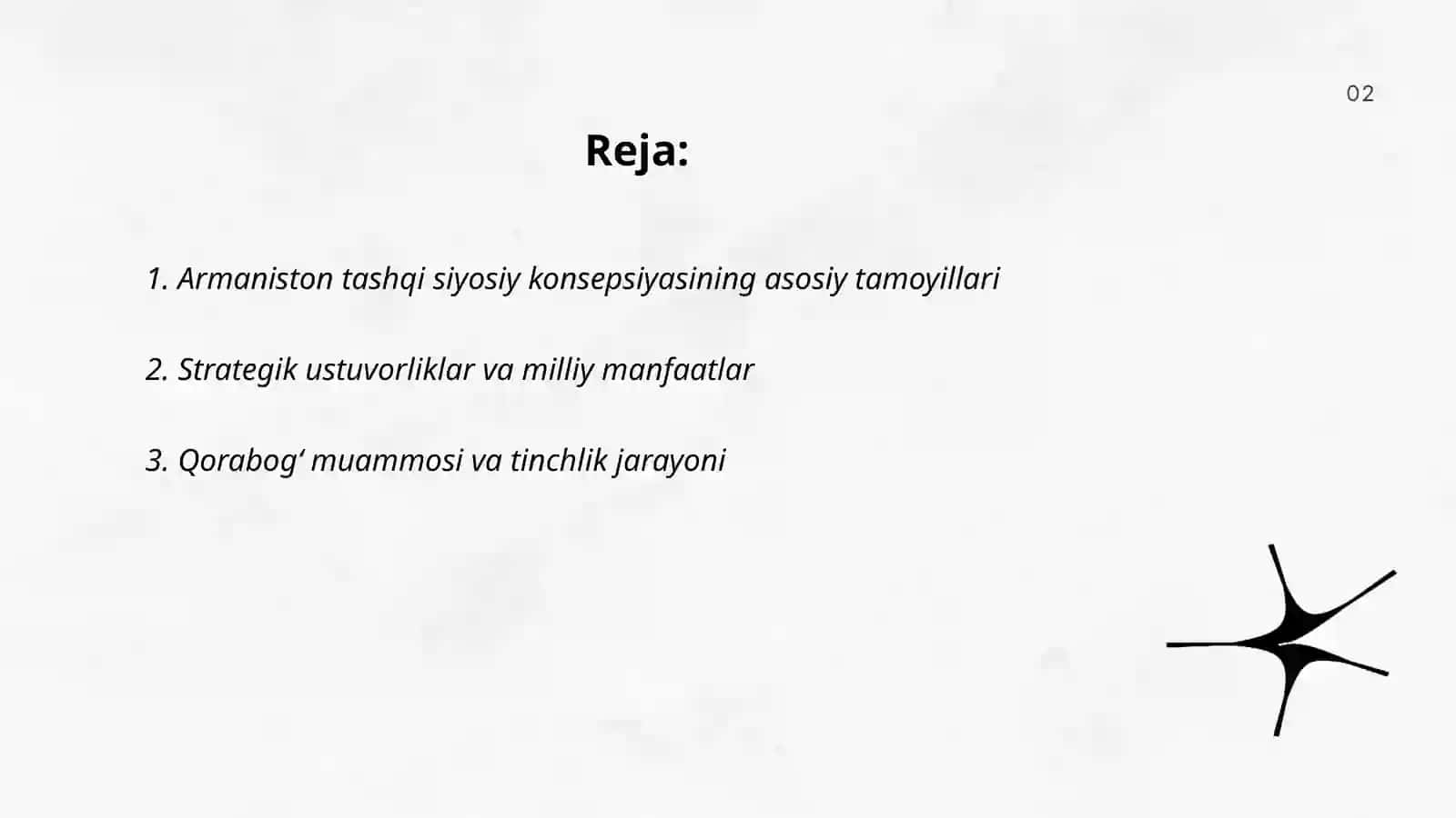 Armaniston tashqi siyosiy konsepsiyasi 2